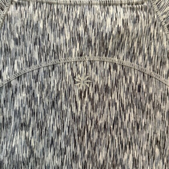 Athleta gray ruched quarter zip pullover women’s M - Picture 6 of 6